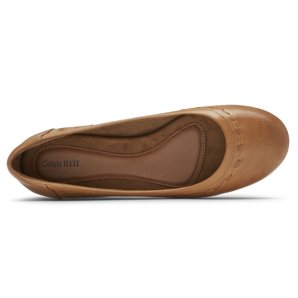 Rockport Flats Sko Dame Brune - Cobb Hill Maiika Ballet - FNTK73182